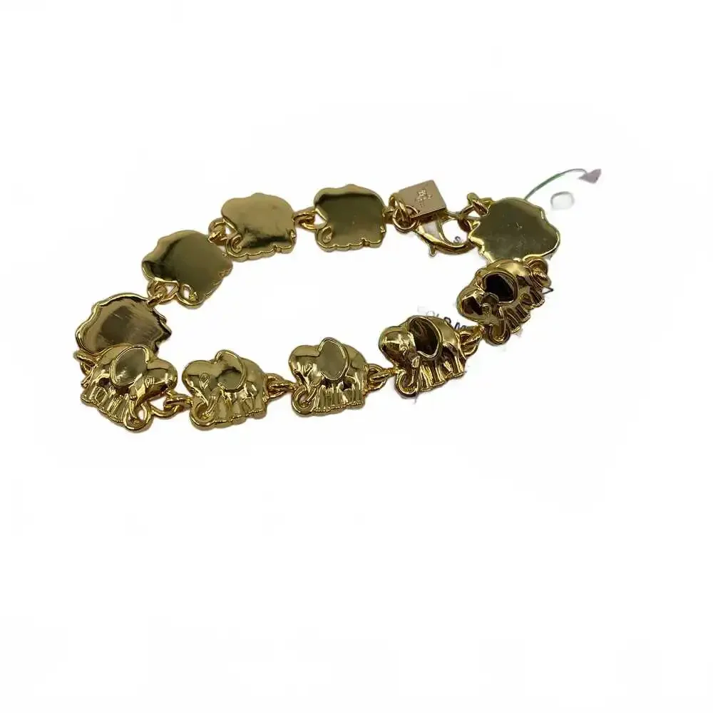 Lilly Pulitzer Gold Elephant Charm Bracelet | One Size